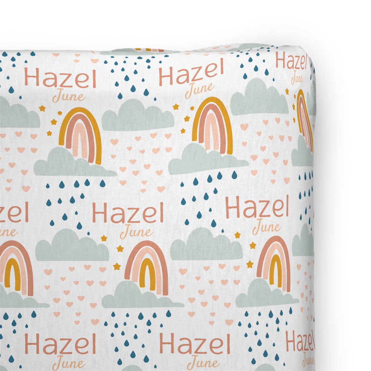 Personalized Changing Pad Cover | Rainbow Wishes