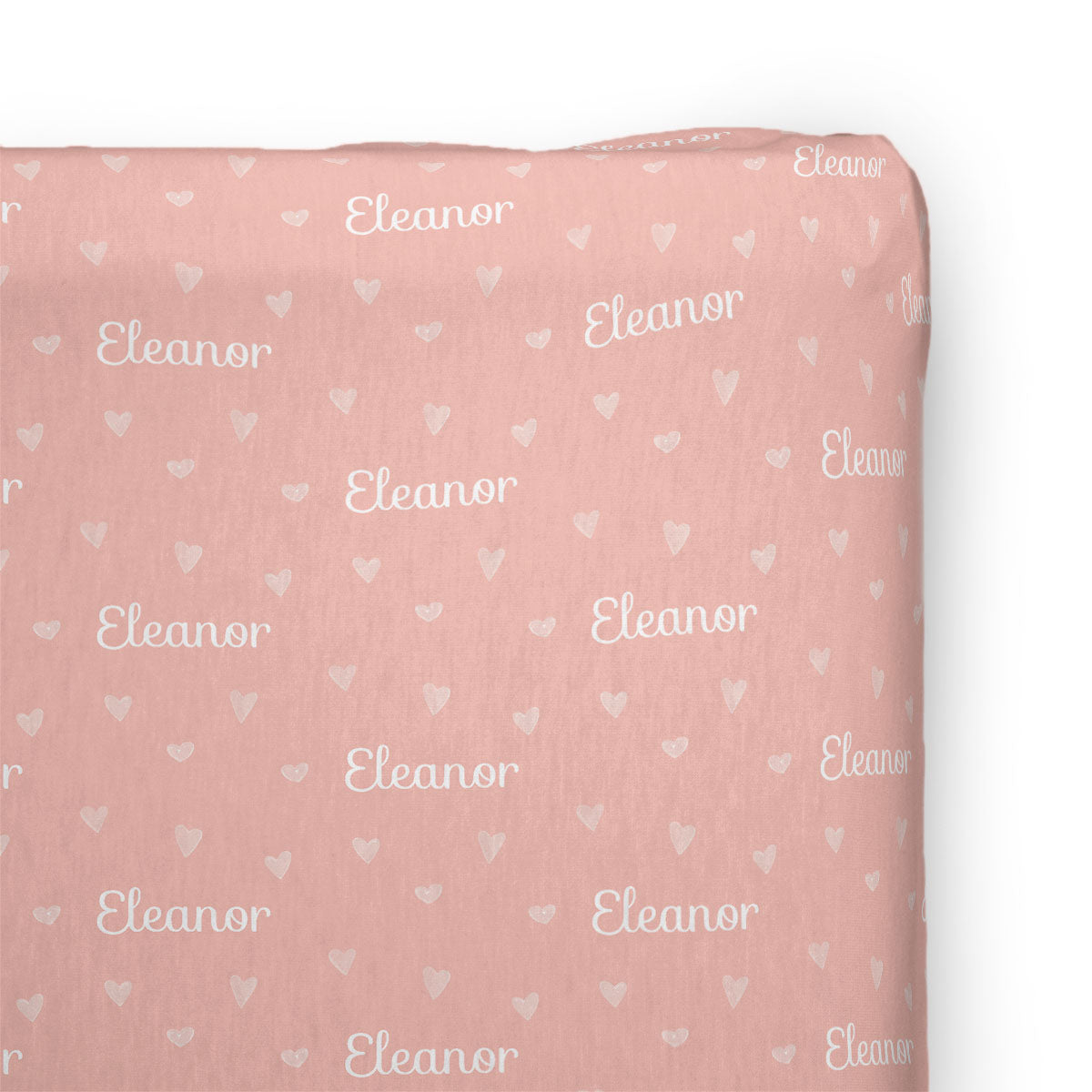 Personalized Changing Pad Cover | Tiny Hearts