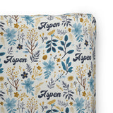 Personalized Changing Pad Cover | Twilight Petals