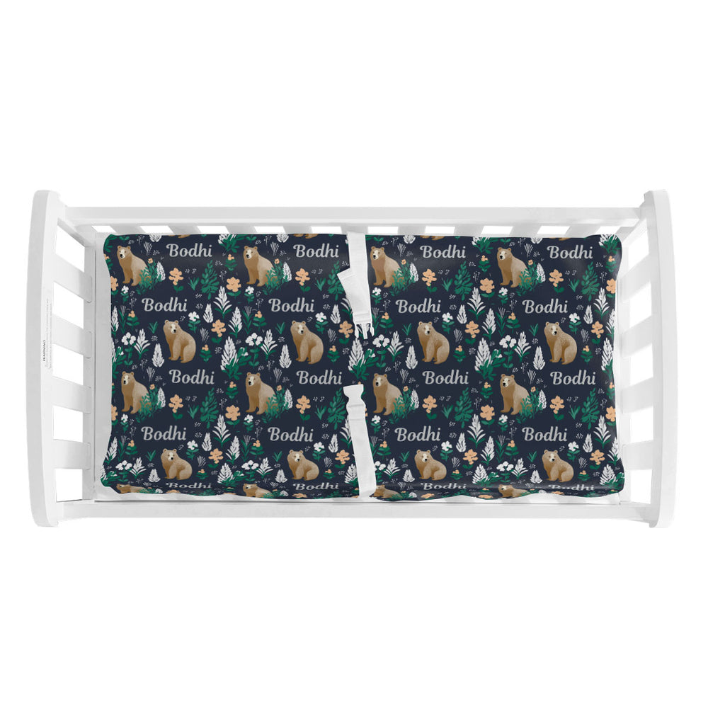 Personalized Changing Pad Cover | Forest Blues