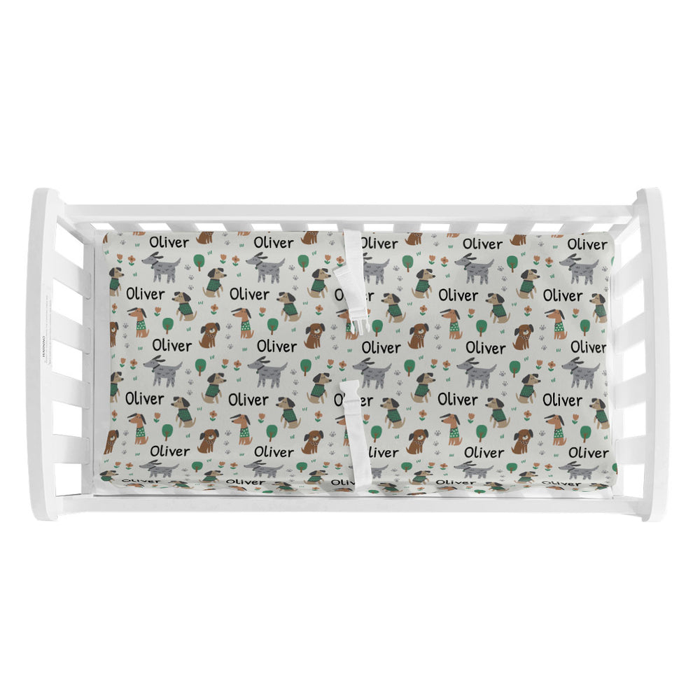 Personalized Changing Pad Cover | Puppy Love