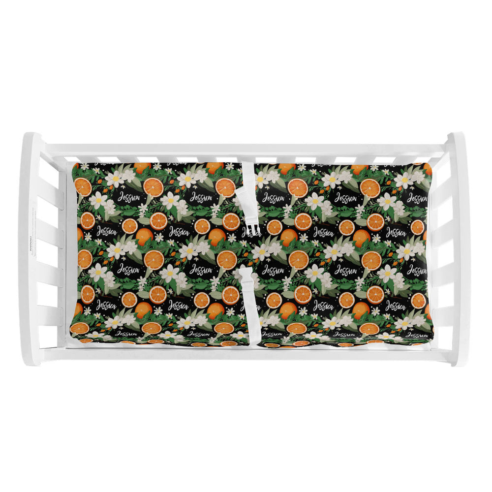 Personalized Changing Pad Cover | Citrus Blossom