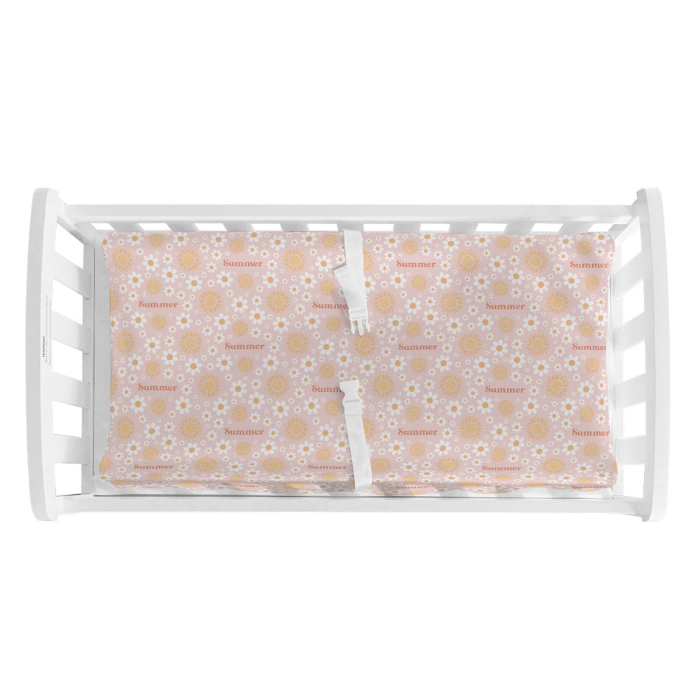 Personalized Changing Pad Cover | Sunny Daisies