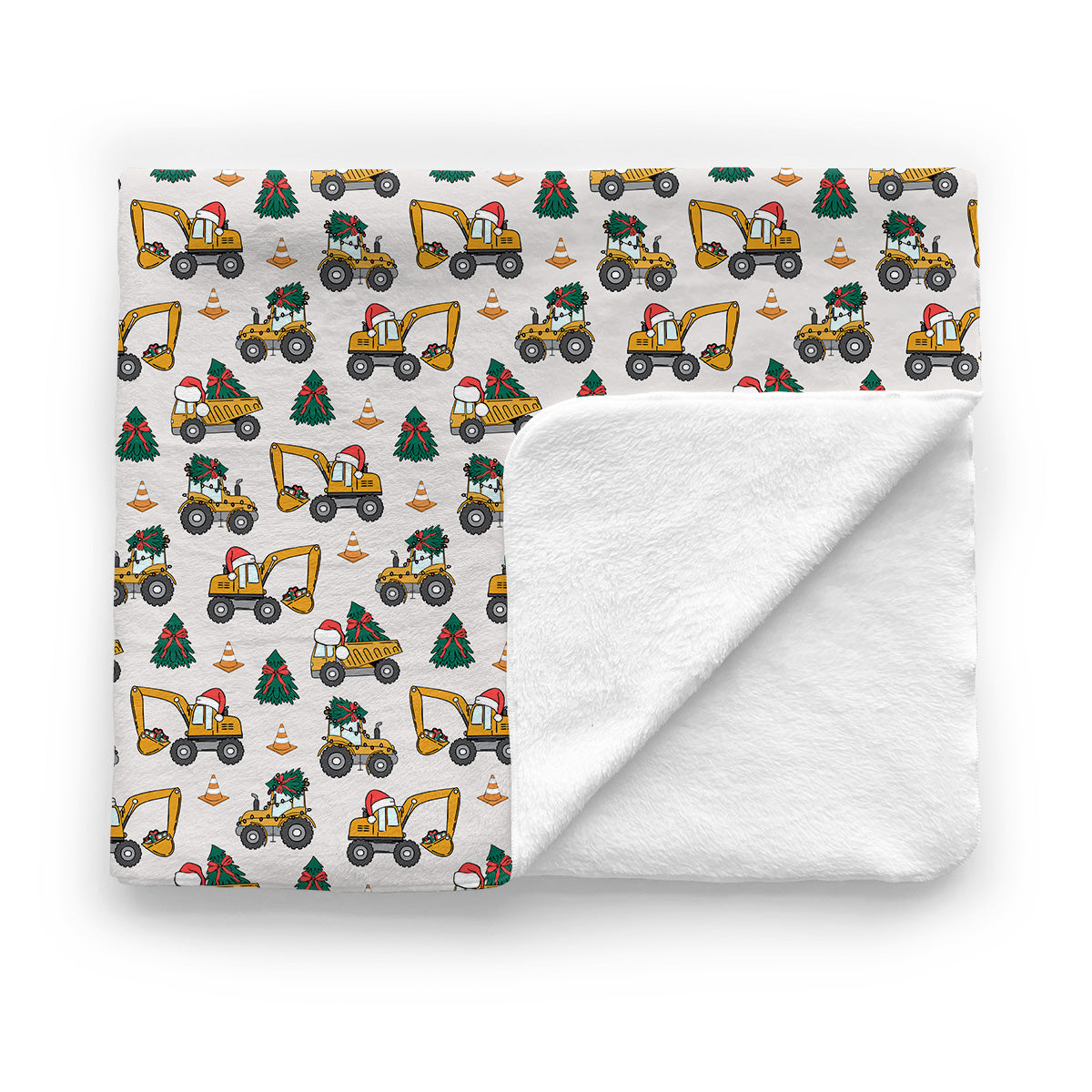 Baby Minky Blanket | Christmas Construction