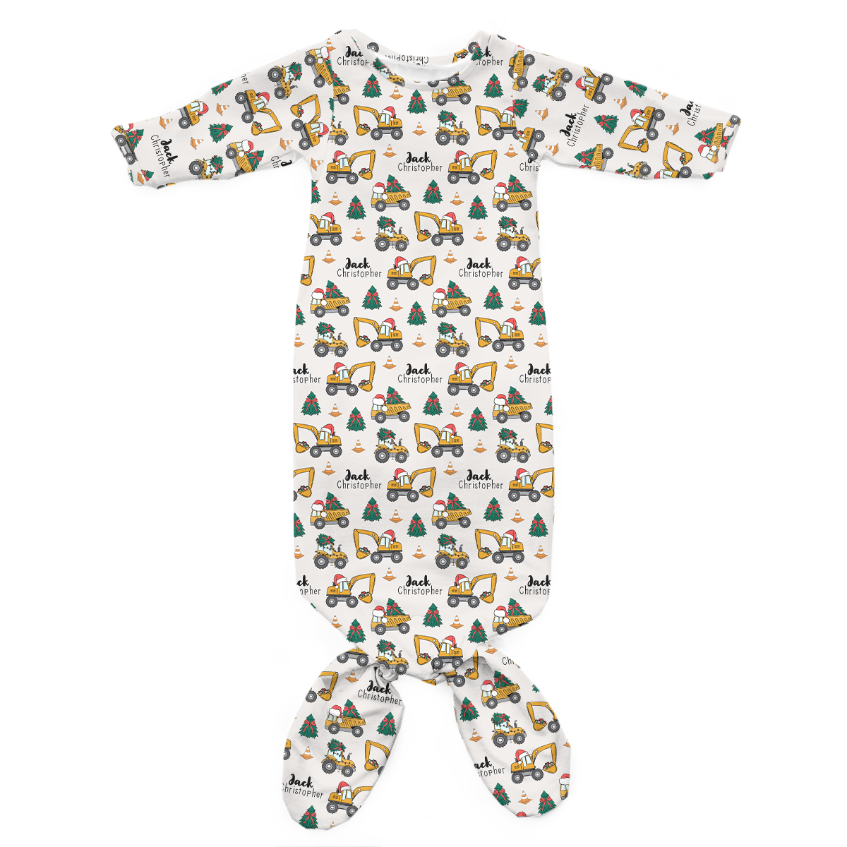 Personalized Newborn Bundle | Christmas Construction