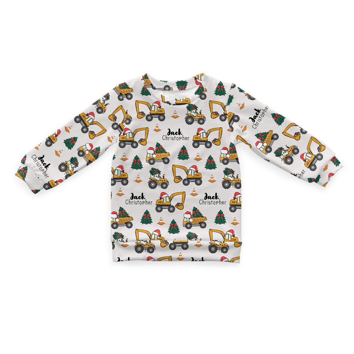 Personalized Cloudwear {Baby + Kid Loungewear} | Christmas Construction