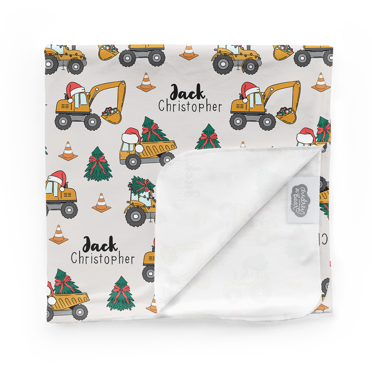 Personalized Newborn Bundle | Christmas Construction