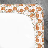 Personalized Crib Sheet | Autumn Floral (Cate & Rainn Design)