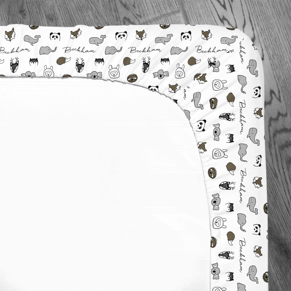 Personalized Crib Sheet | Cuddly Critters