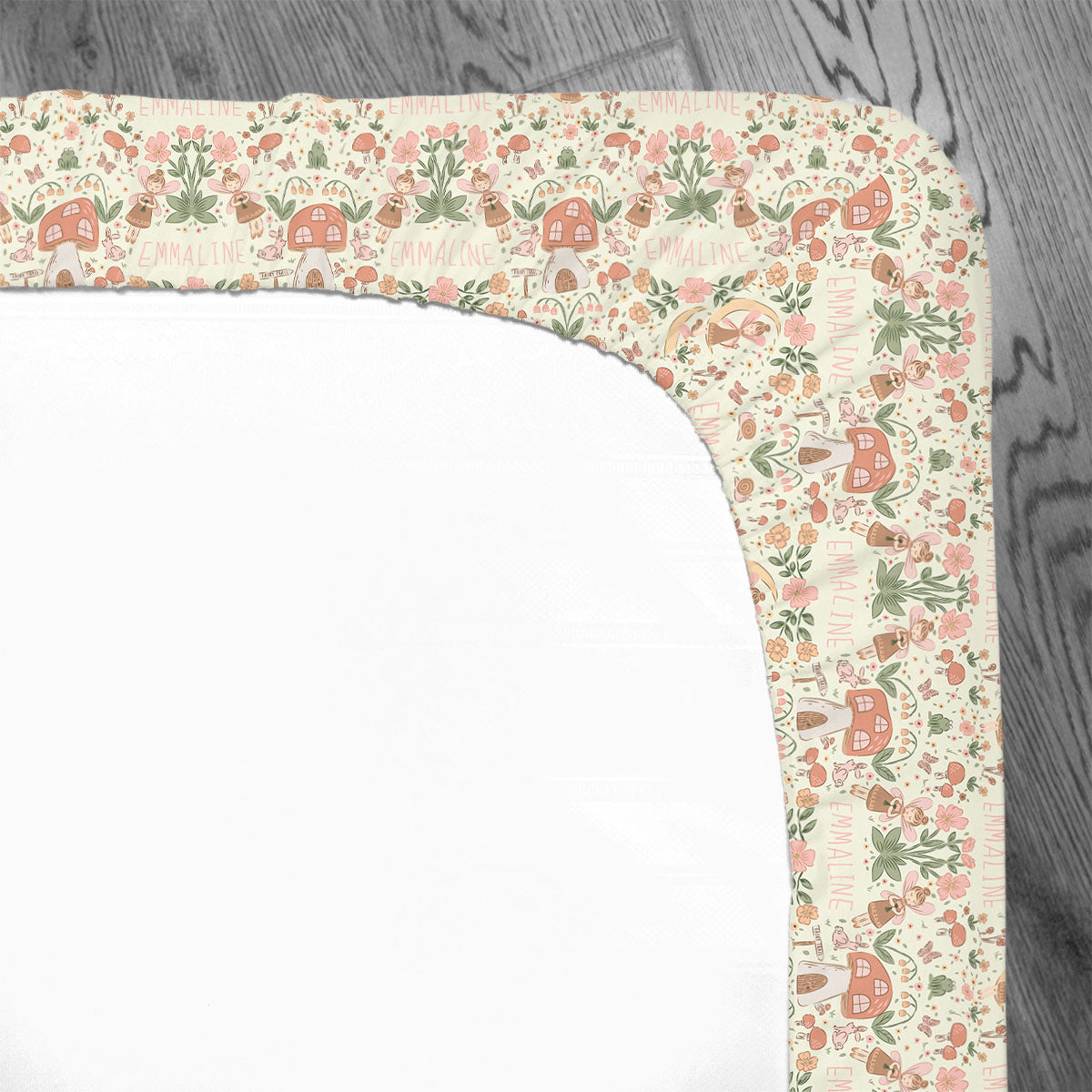 Personalized Crib Sheet | Fairyland Garden