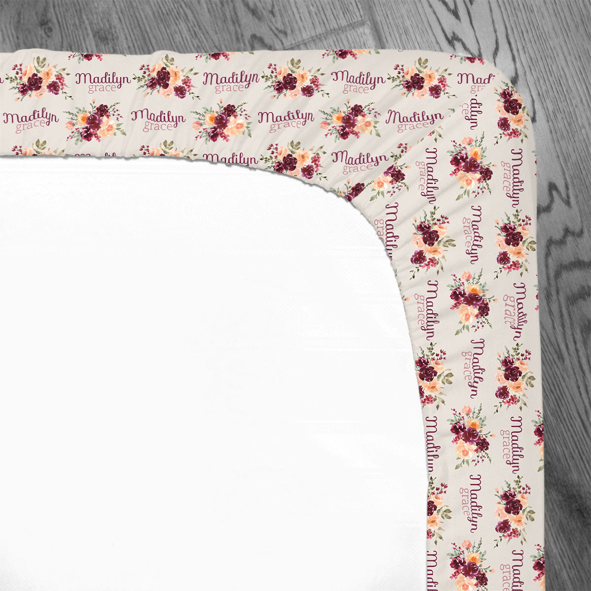 Personalized Crib Sheet | Harvest Floral