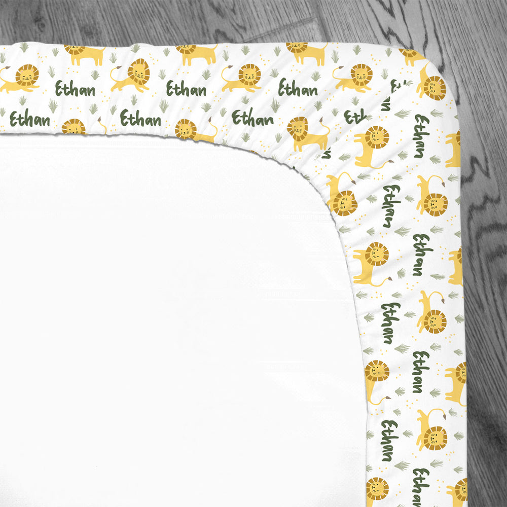 Personalized Crib Sheet | Lion Lullabies