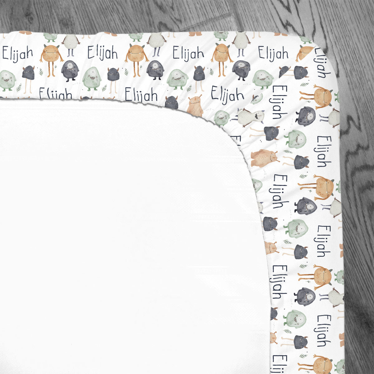 Personalized Crib Sheet | Monster Mash