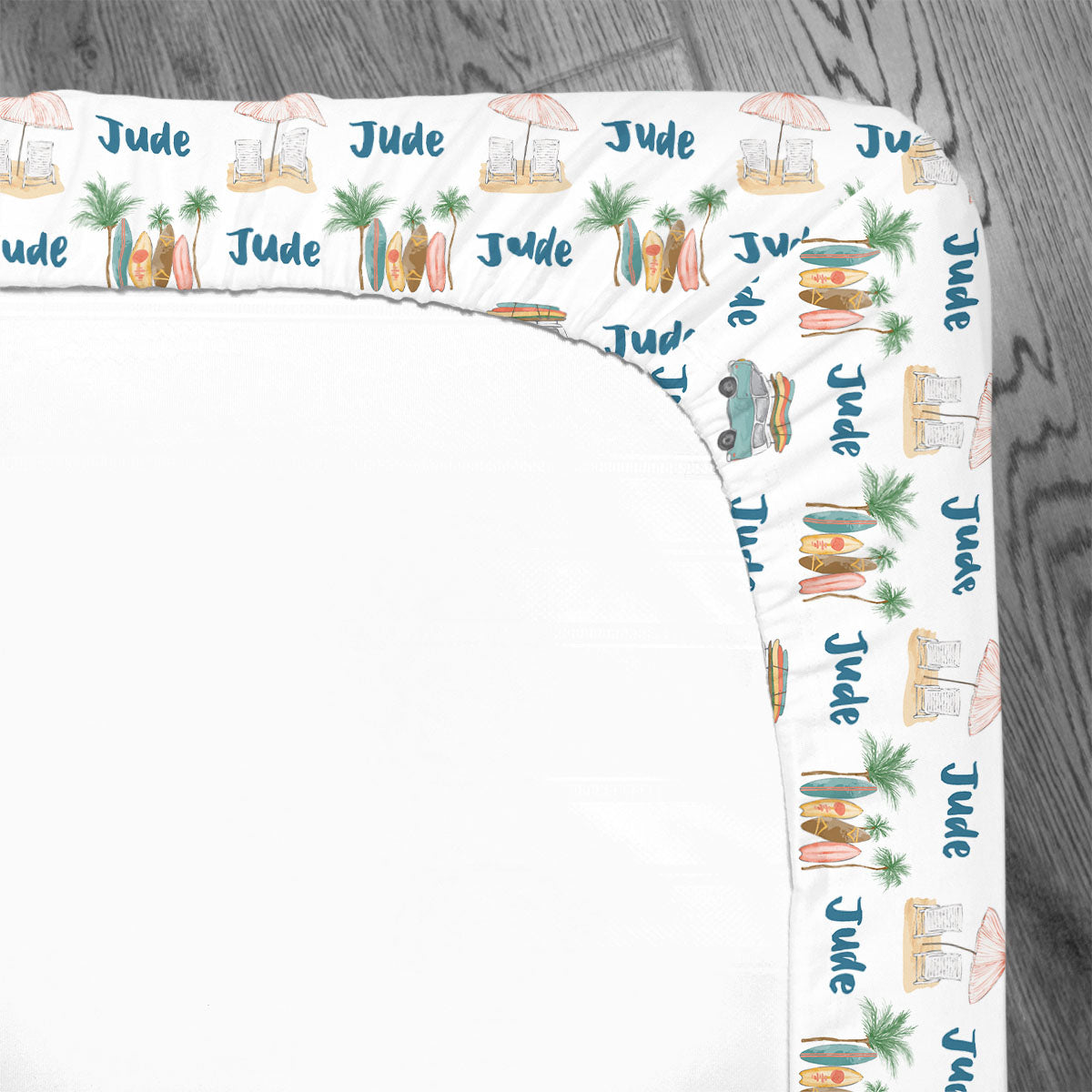 Personalized Crib Sheet | Wave Rider