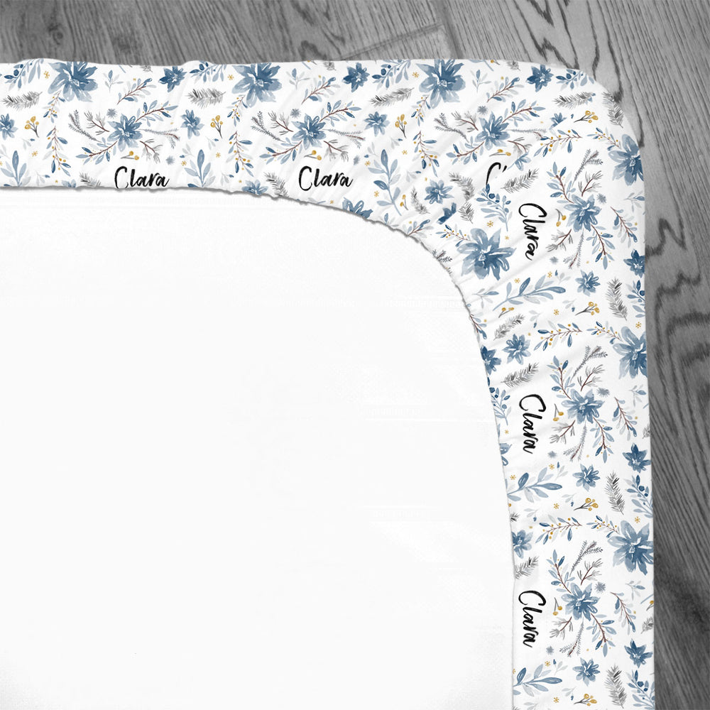 Personalized Crib Sheet | Winter Whispers
