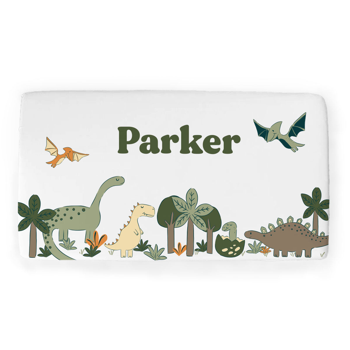 Personalized Crib Sheet | Dancing Dinos