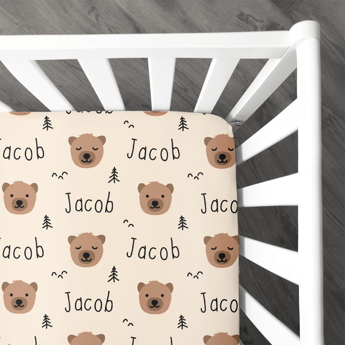 Personalized Crib Sheet | Bear Necessities
