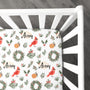 Personalized Crib Sheet | Cardinal Delight