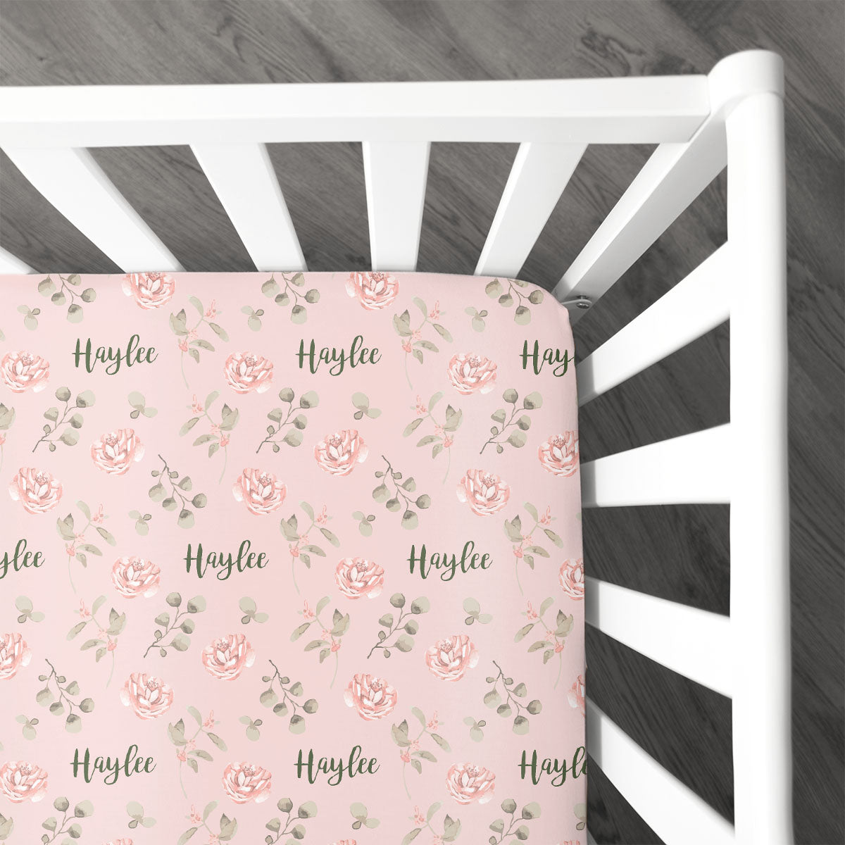 Personalized Crib Sheet | Country Floral