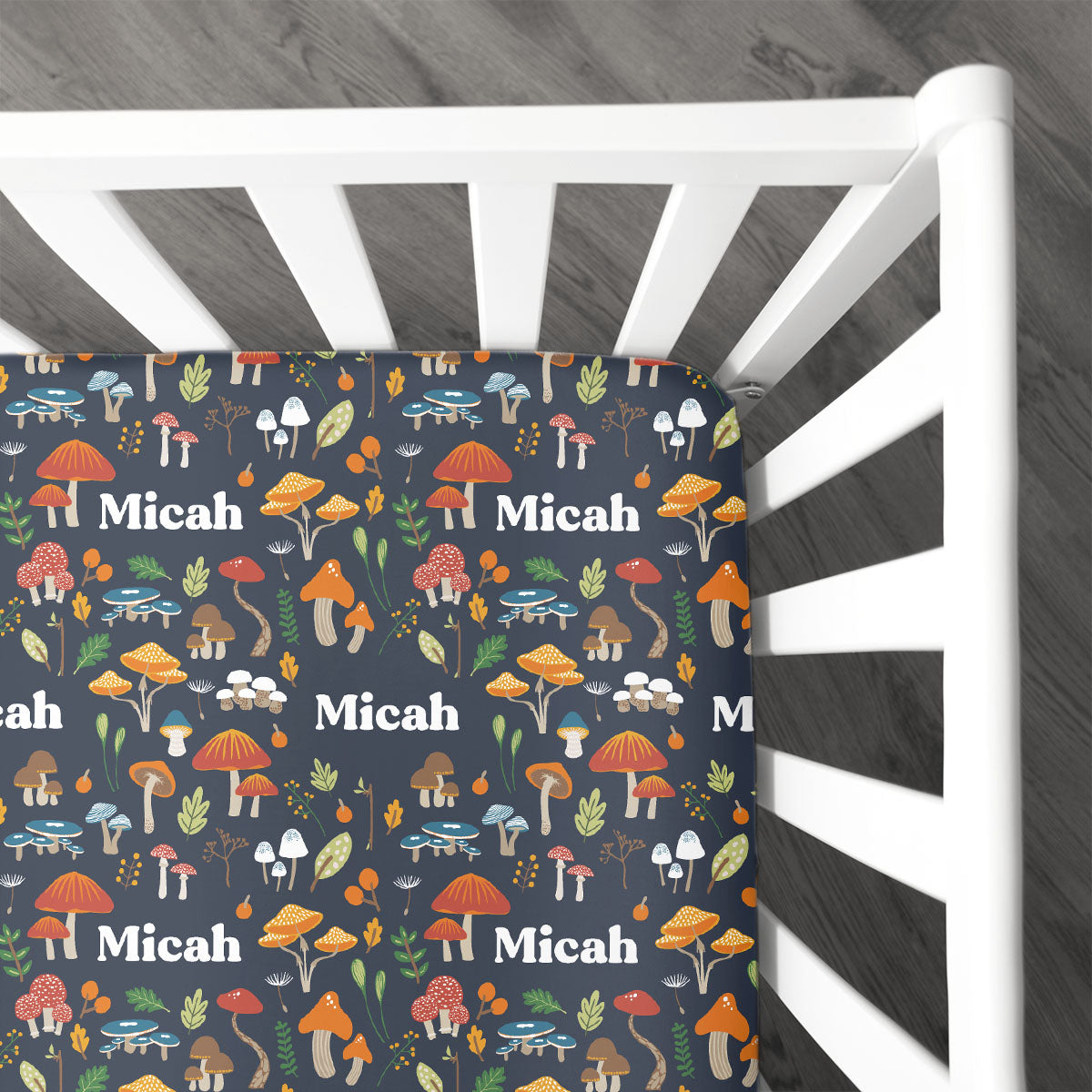 Personalized Crib Sheet | Enchanting Toadstools