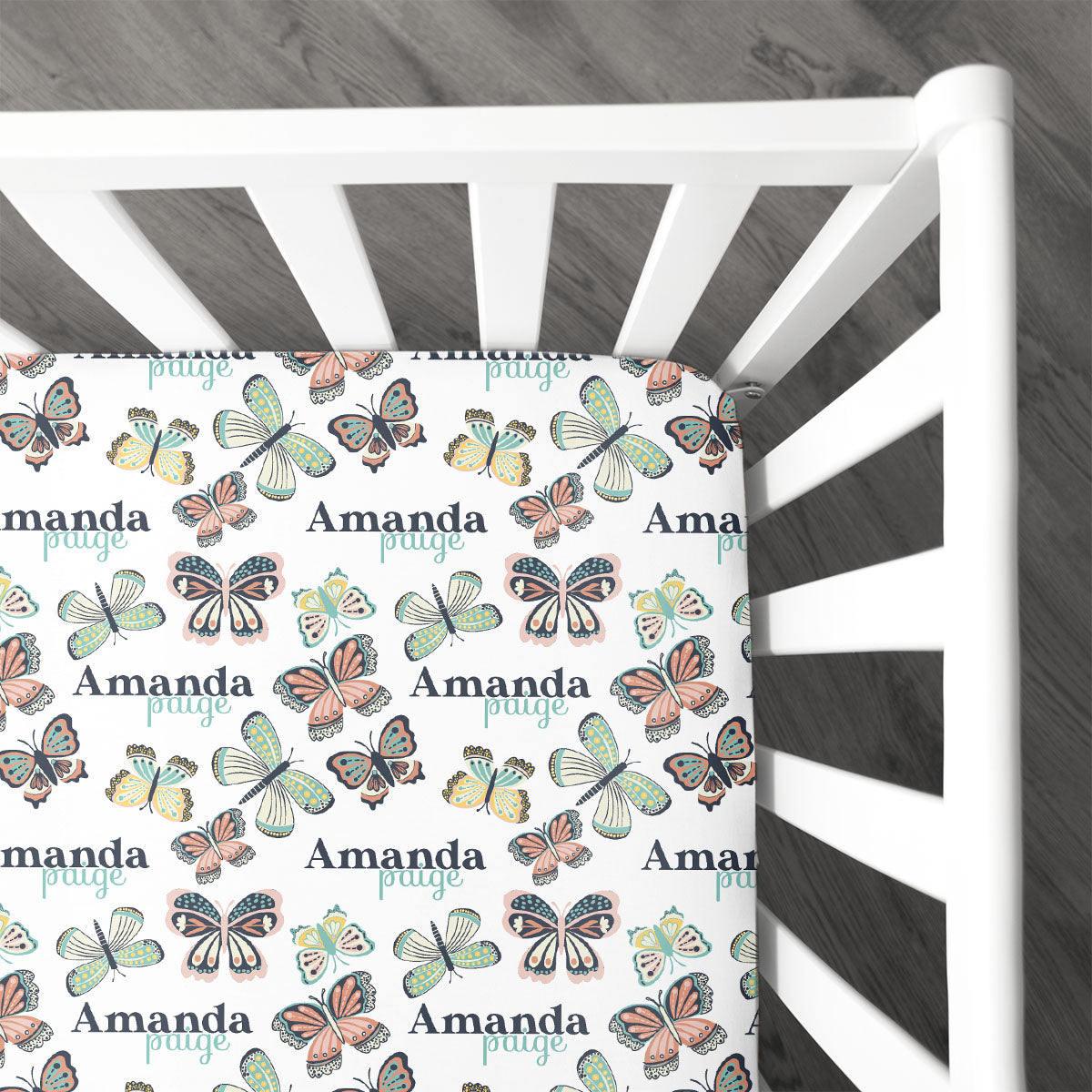 Personalized Crib Sheet | Flutters