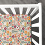Personalized Crib Sheet | Folksy Floral