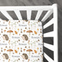 Personalized Crib Sheet | Hedgehog Forest