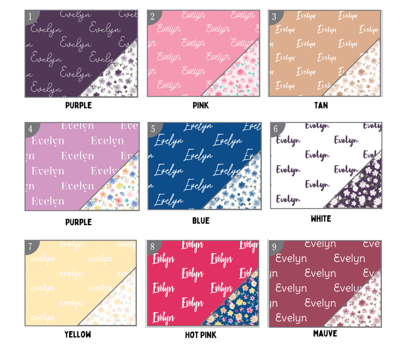 a group of different colors of fabric