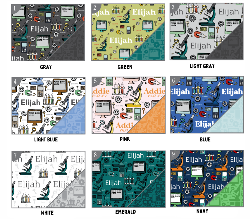a bunch of different types of papers on a white background