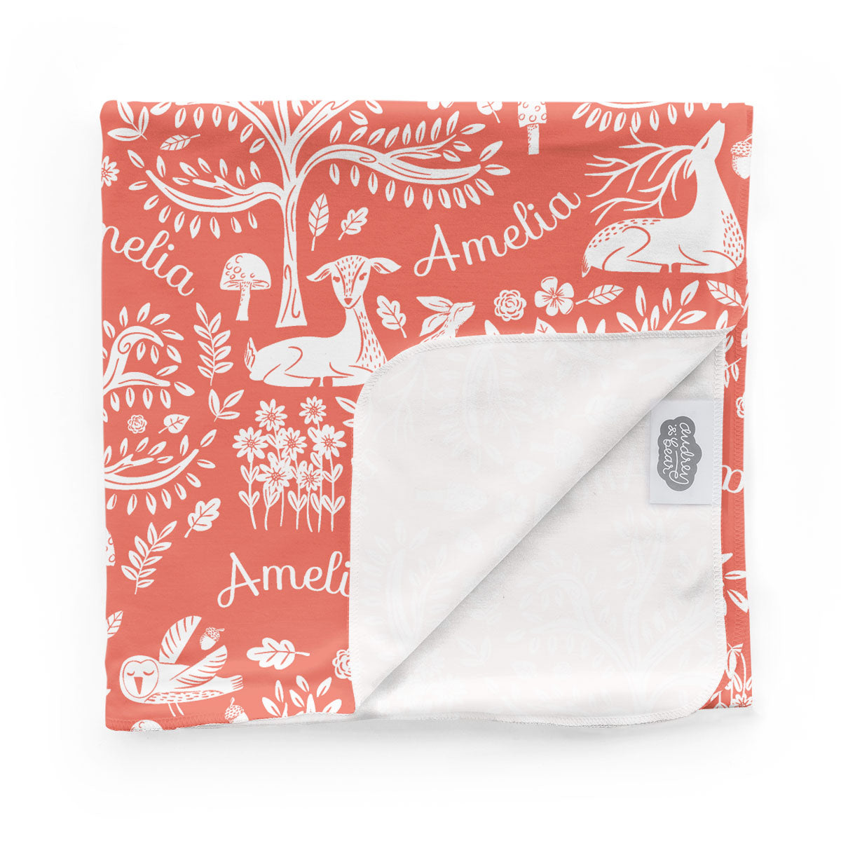 Personalized Swaddle Blanket | Fairytale Meadow