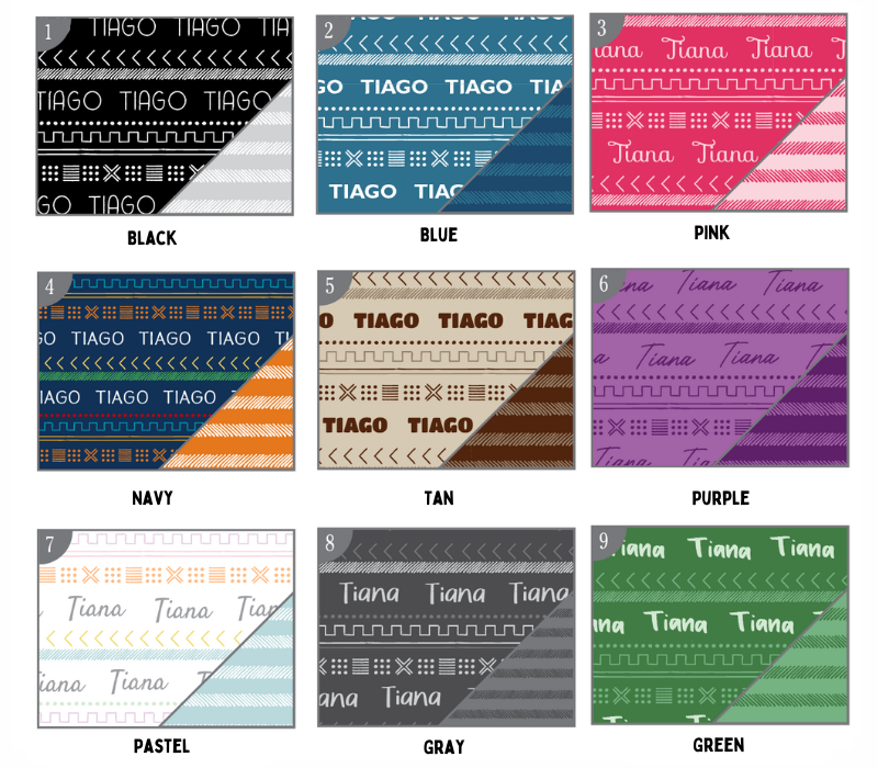 a poster with different types of taco tape