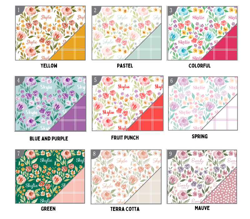 a bunch of different patterns on a sheet of paper