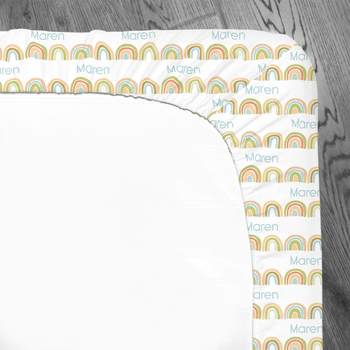 Personalized Crib Sheet | Brilliant Rainbow