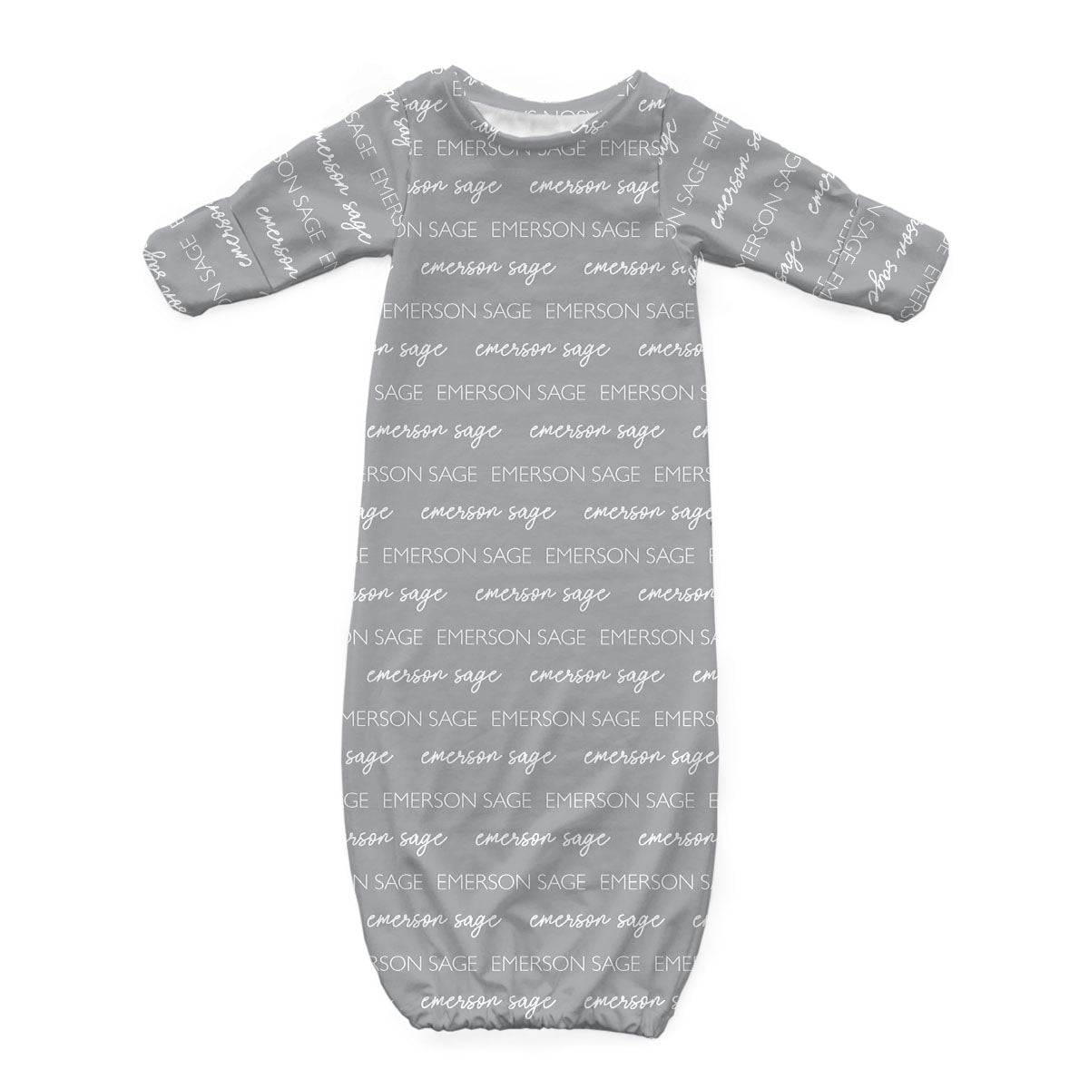 Personalized Newborn Gowns | Classic Multi-Font