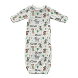 Personalized Newborn Gown | Puppy Love