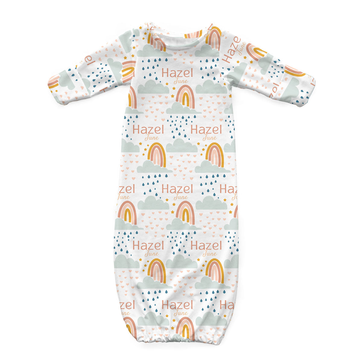 Personalized Newborn Gowns | Rainbow Wishes
