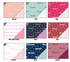 a bunch of different colors of fabric