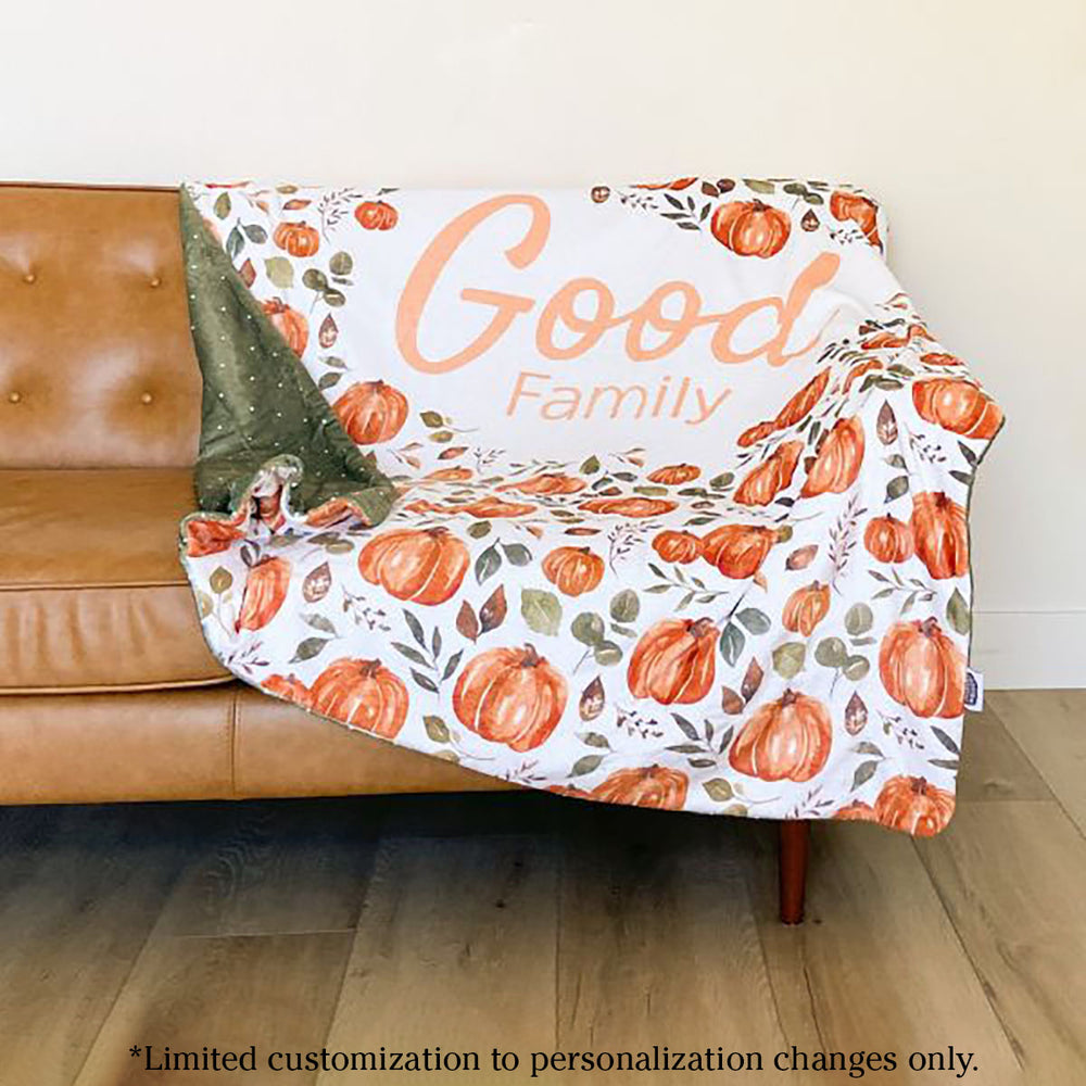 Personalized Family Name Blanket | Pumpkin Patch (Cate & Rainn Design)