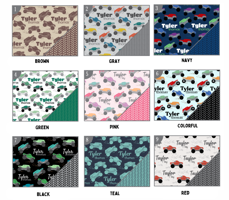 a group of different patterns of fabric
