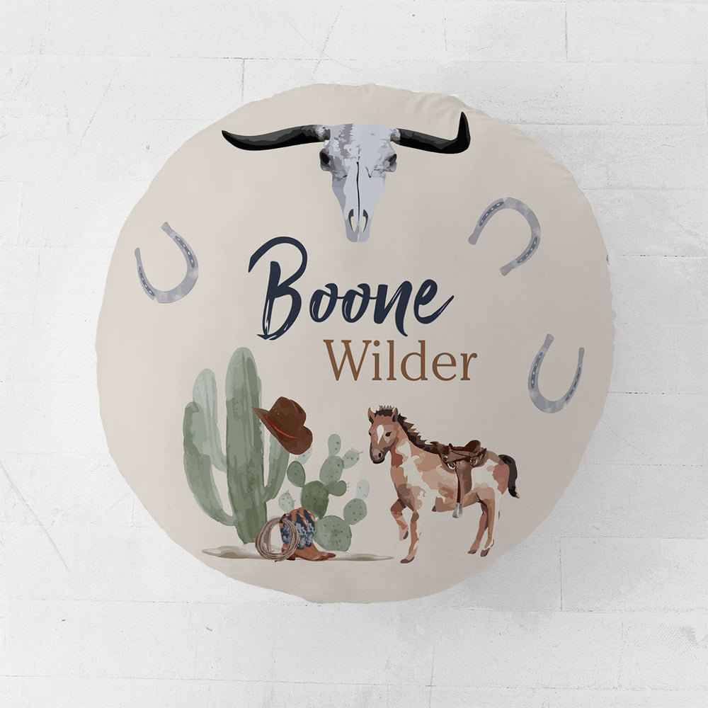 Personalized Floor Pillow | Wild West