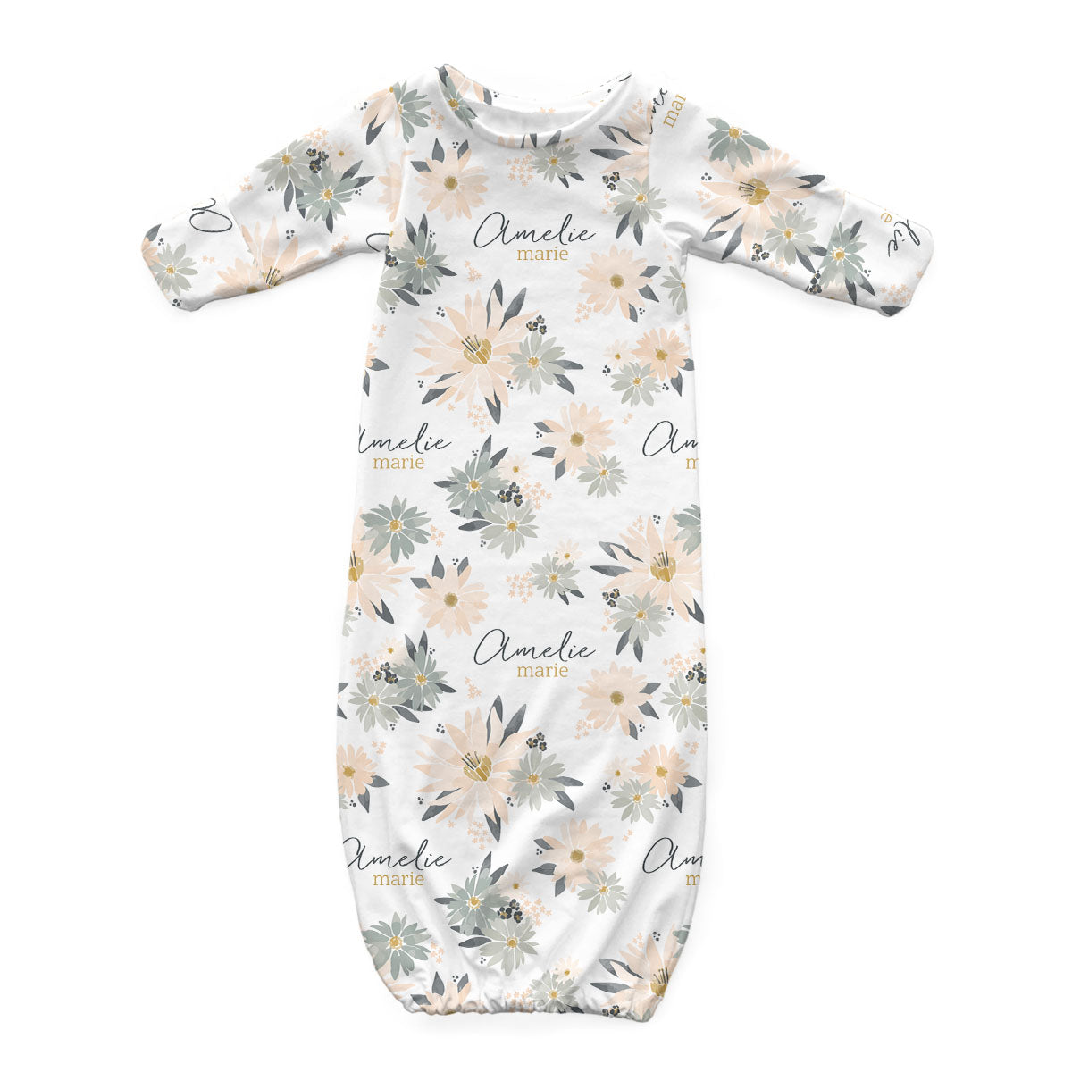 Personalized Newborn Gowns | Blooming Spring