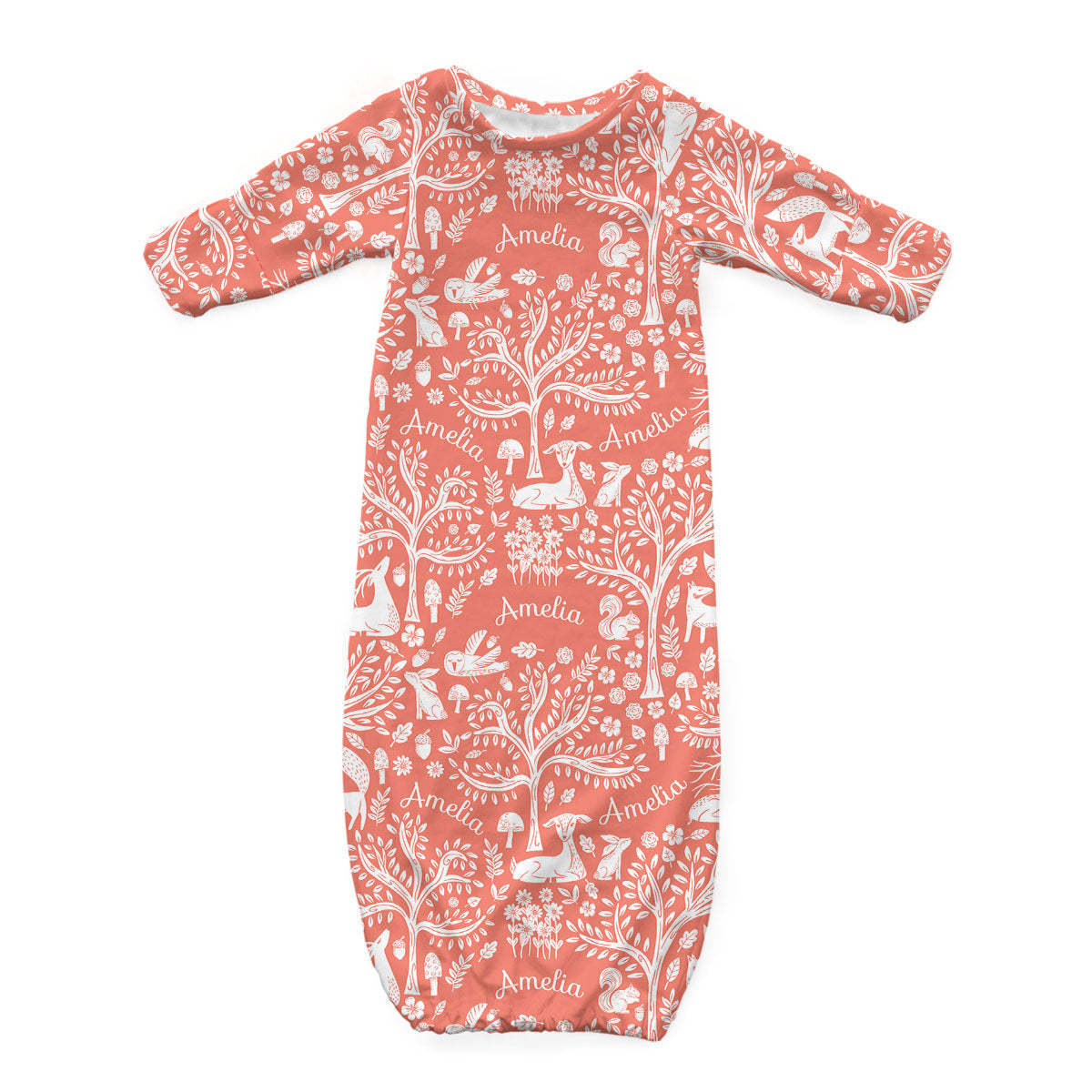 Personalized Newborn Gown | Fairytale Meadow