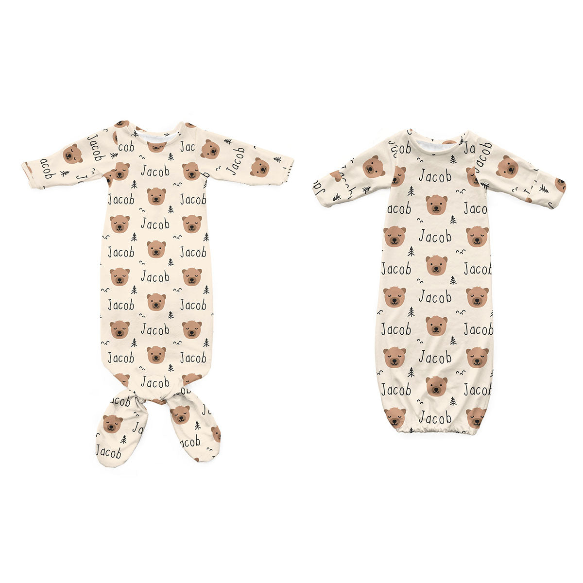Personalized Newborn Gown | Bear Necessities