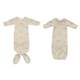 Personalized Newborn Gown | Golden Hues
