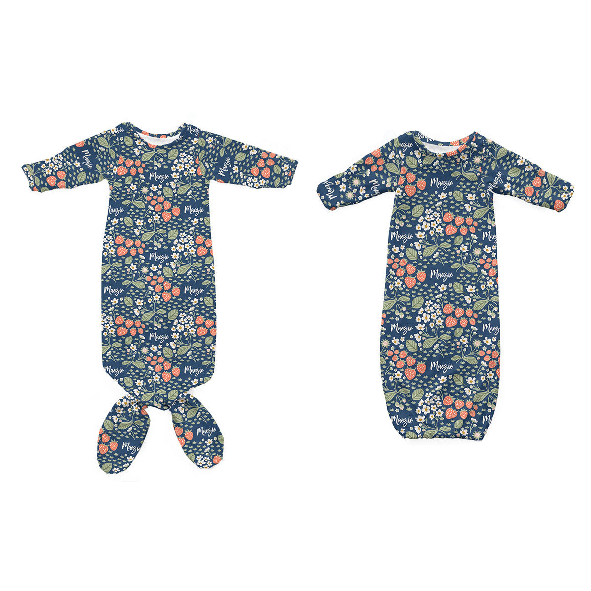 Personalized Newborn Bundle | Strawberry Floral