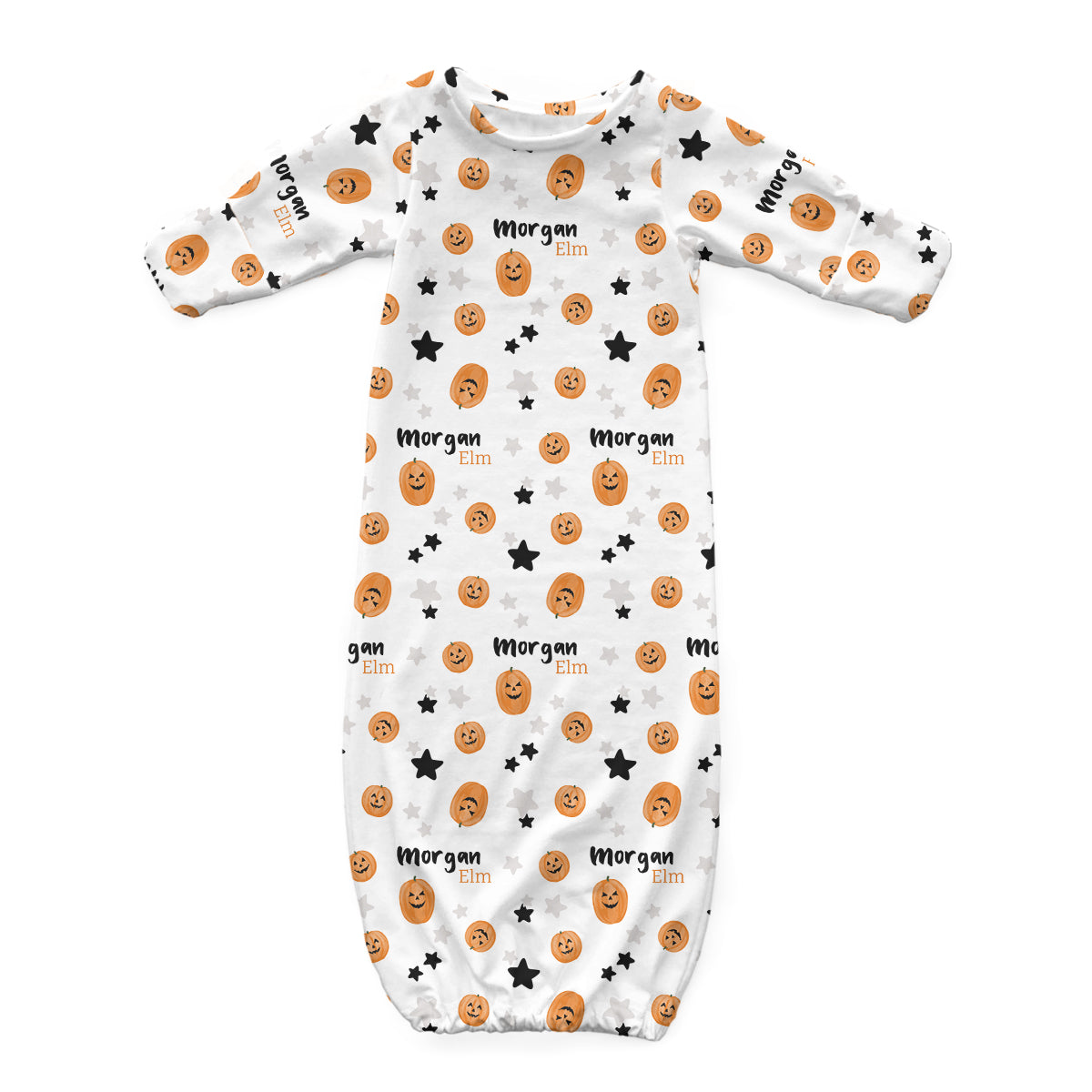 Personalized Newborn Gown | Hello Pumpkin