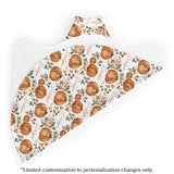 Personalized Hooded Baby Towels | Autumn Floral (Cate & Rainn Design)