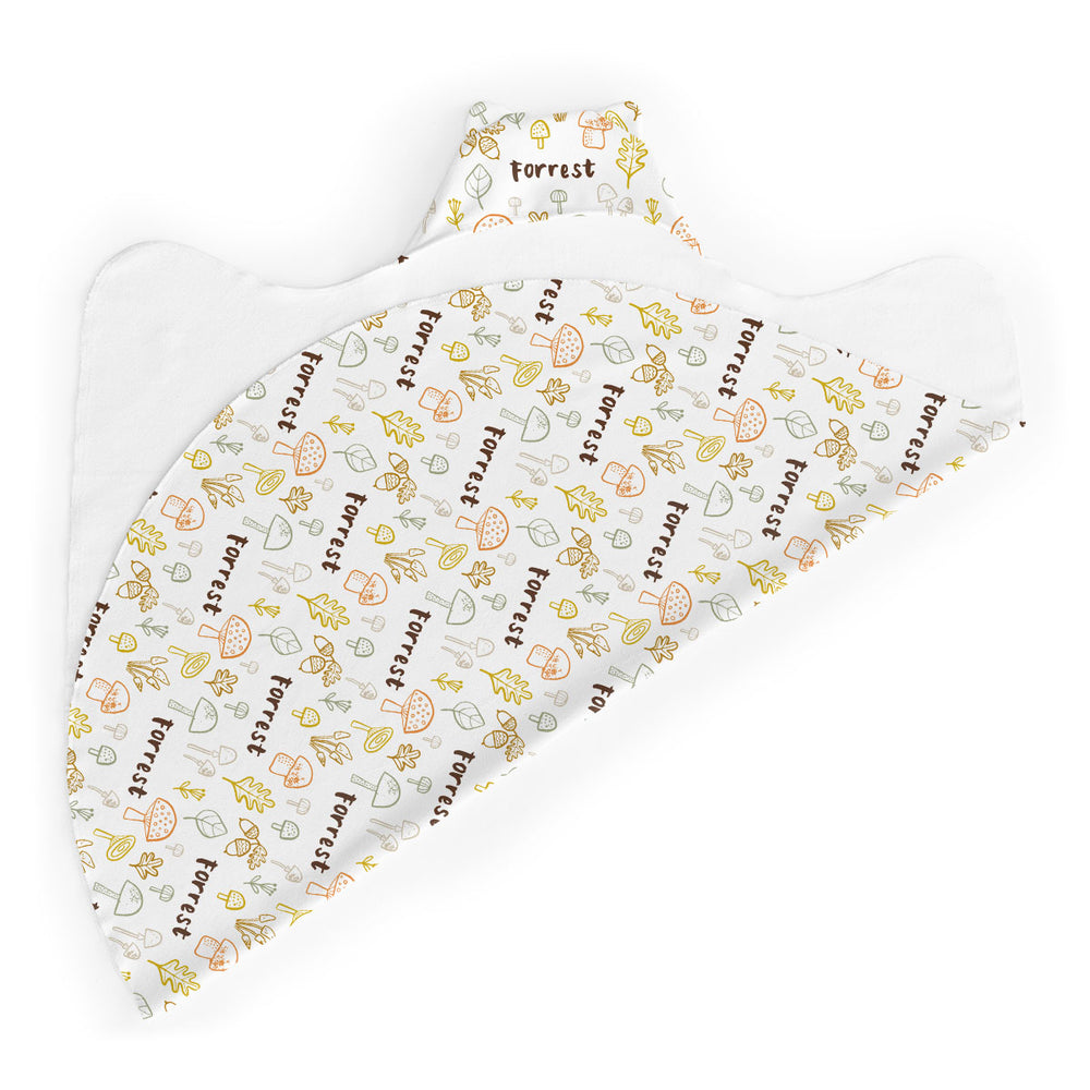 Personalized Hooded Baby Towels | Mushroom Doodles