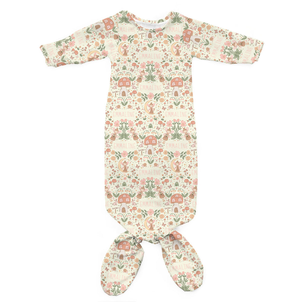 Personalized Newborn Gown | Fairyland Garden