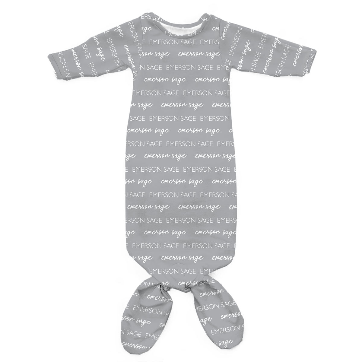 Personalized Newborn Gowns | Classic Multi-Font